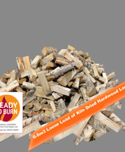 0.6m3 Loose Load of Ready To Burn Kiln Dried Silver Birch Logs WS501/00001