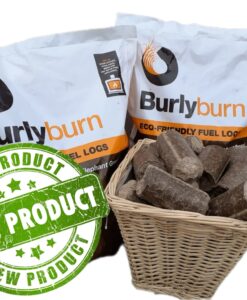 Burlyburn 15kg fire logs from hawke fuels in cornwall